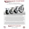 Service Caster 6 Inch Kingpinless Rubber on Aluminum Wheel Swivel Top Plate Caster SCC SCC-KP30S620-RAR - alternate 2